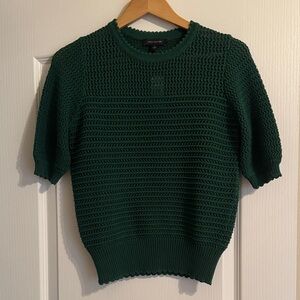 Green Short Sleeve Sweater